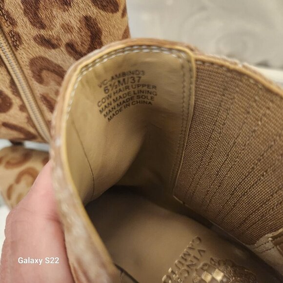 NEW Vince Camuto Ambind Bootie Calf Hair Leather. Size 6.5 - Picture 7 of 15